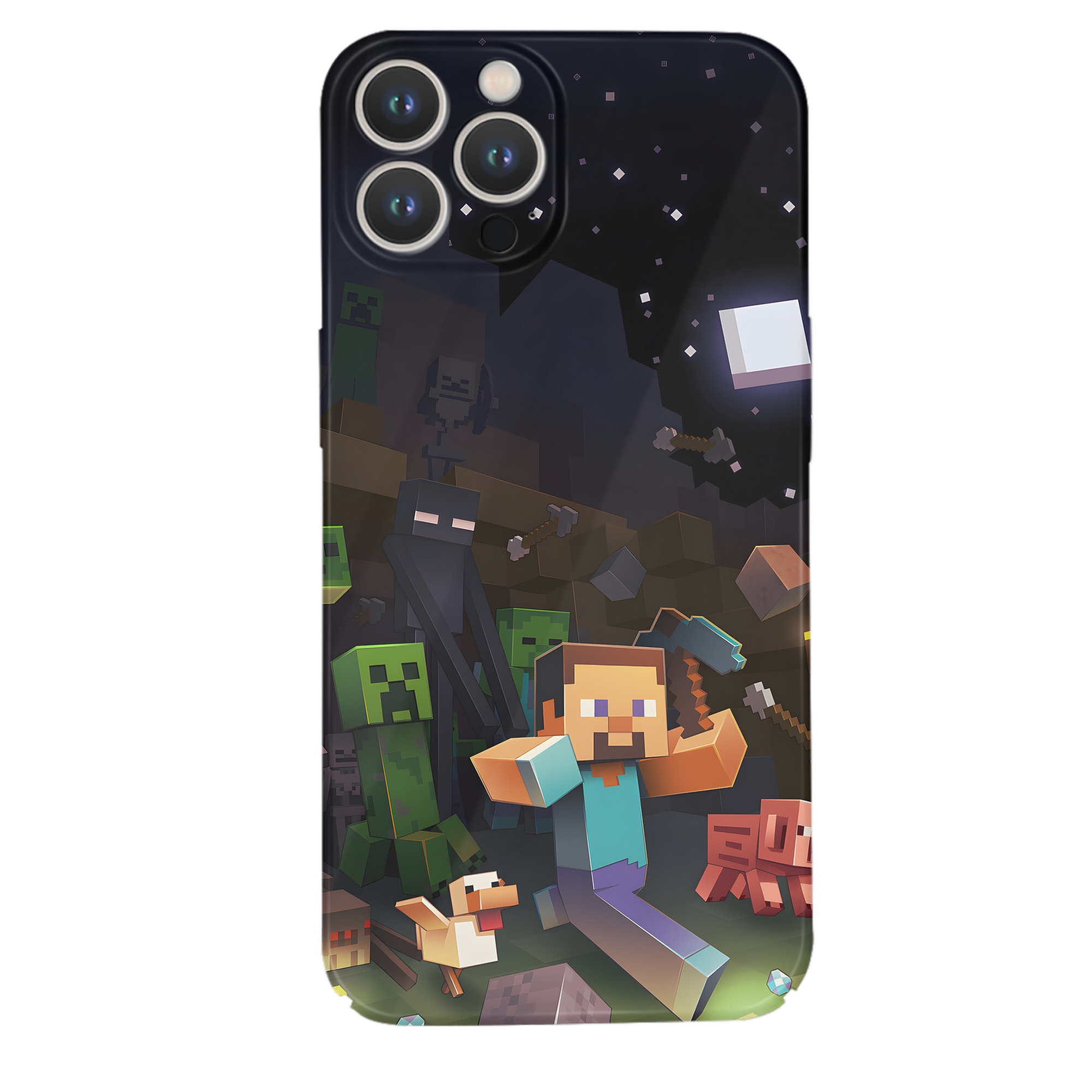 （画像用） マインクラフト ブロックの世界 Minecraft MC Block world 【iPhone 14シリーズ対応】ハードケース
